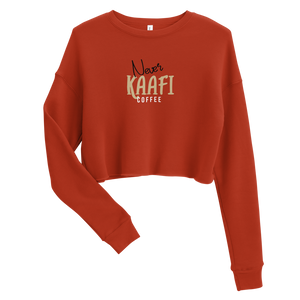 Never Kaafi Coffee Cropped Sweatshirt